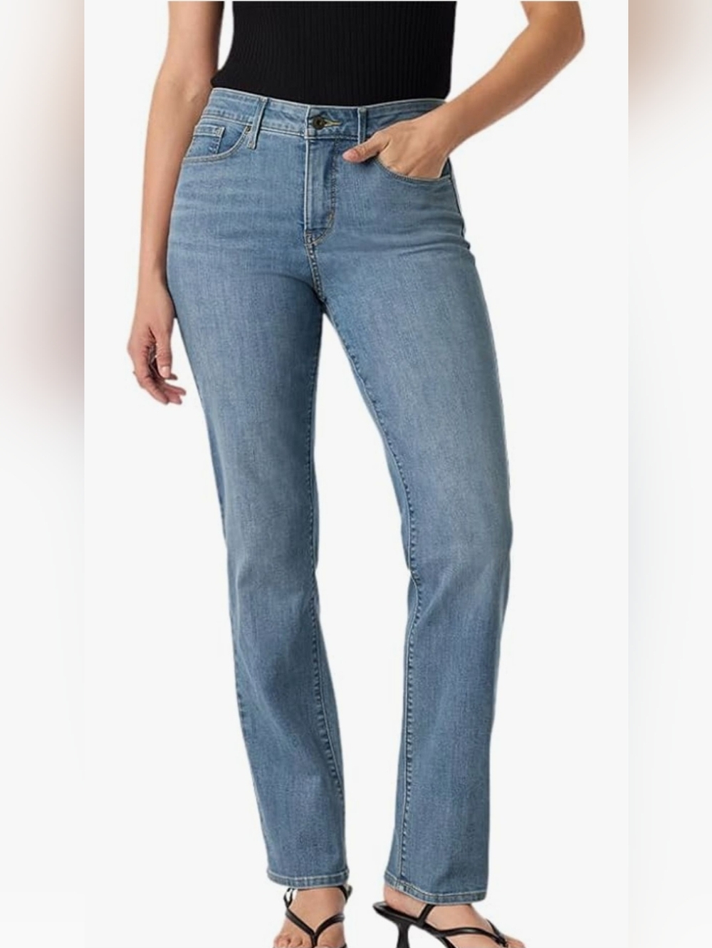 Levi Strauss Signature Totally Shaping Straight Jeans Size 10 Medium
